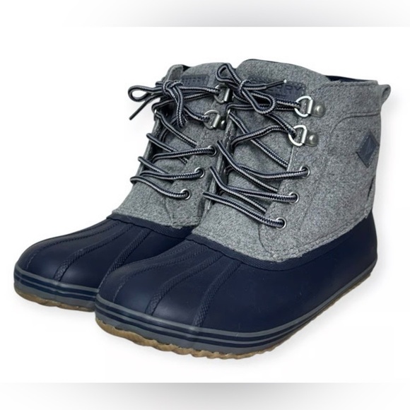 Sperry Other - Sperry Kids Navy and Gray Boots